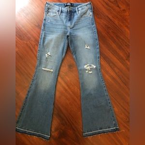 Hollister size 9 flare jeans worn once